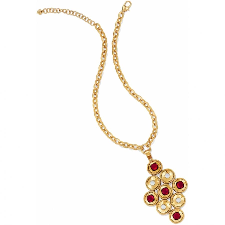 Versailles Burgundy Necklace gold-red 3