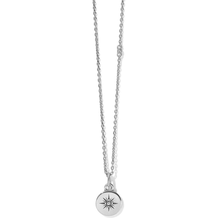 Voyage Mini Compass Necklace silver 1