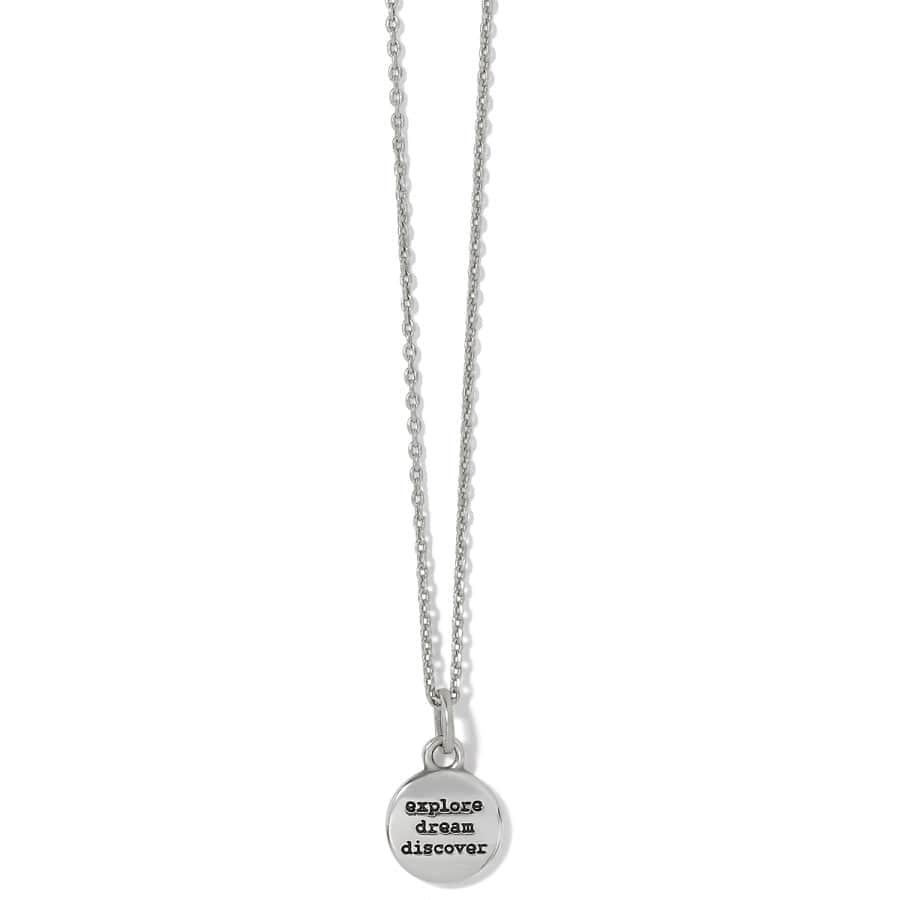 Voyage Mini Compass Necklace silver 2