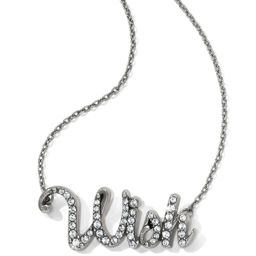 Wish Script Necklace silver 1